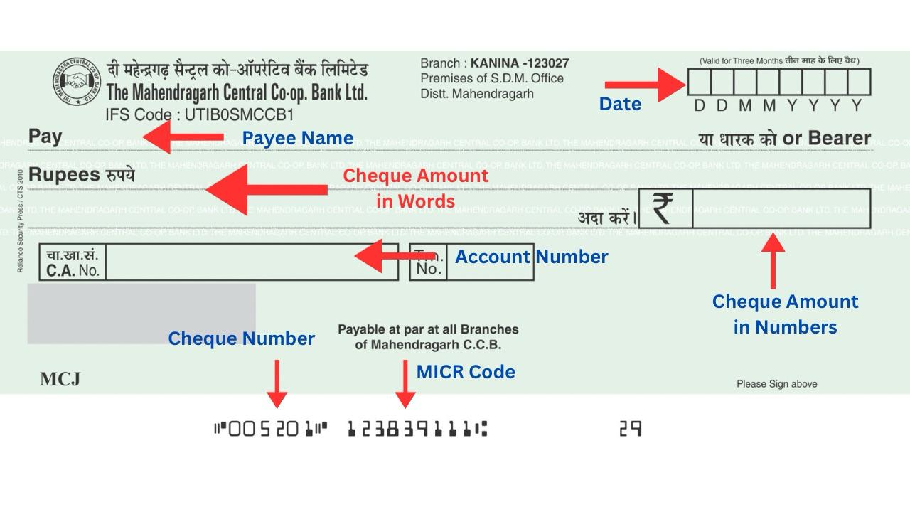 Cheque Sample for PPS